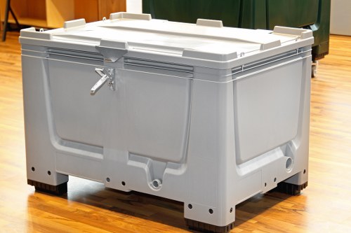 Van loading waste outside a Brick Lane shop