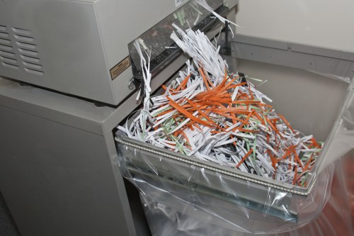 Risk assessment report and training materials on a desk